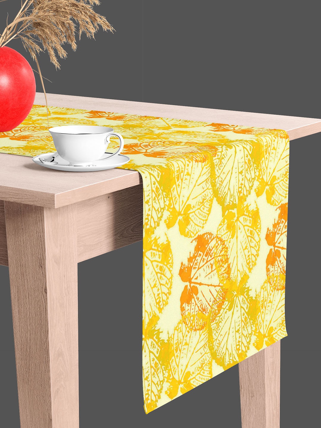 

ArtzFolio Yellow Colored Floral Printed Table Runner