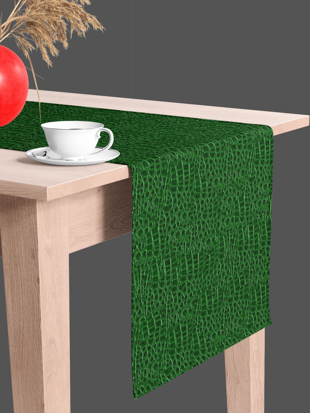 

ArtzFolio Green Abstract Printed Table Runner