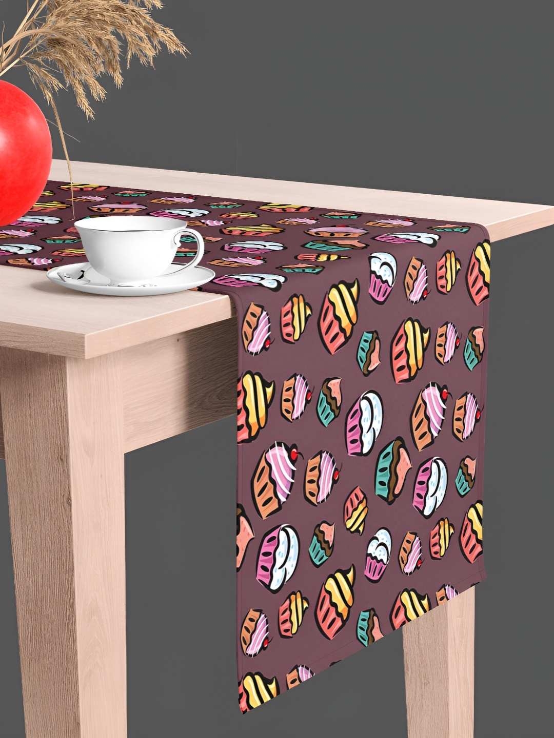 

ArtzFolio Mauve & Brown Digital Printed Table Runner