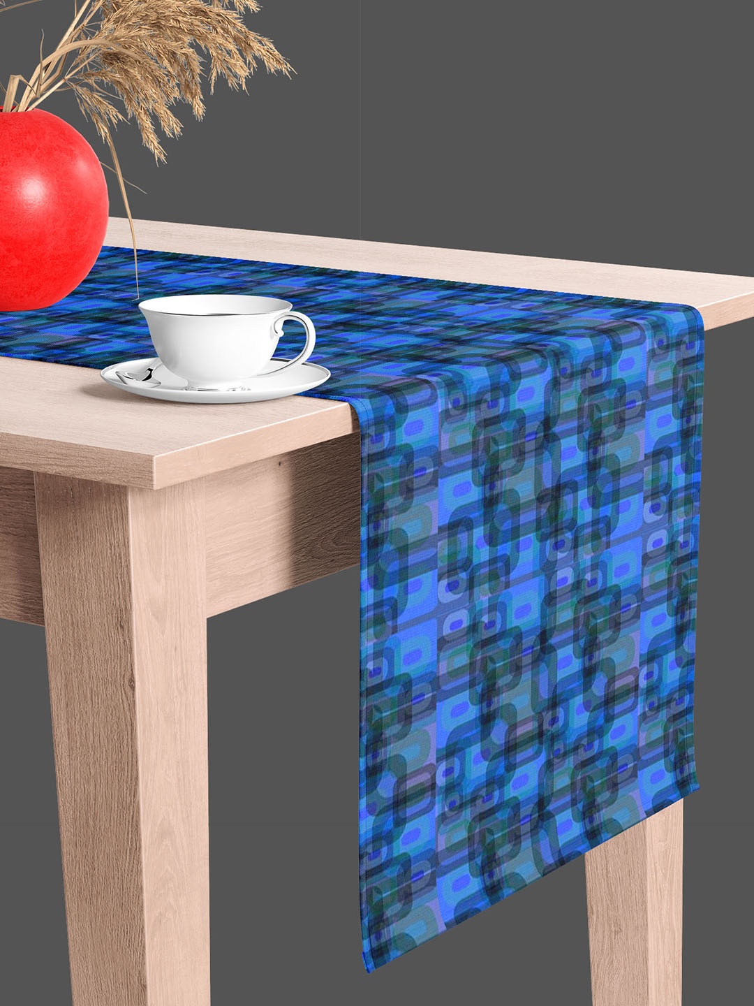 

ArtzFolio Blue & Black Digital Printed Table Runner