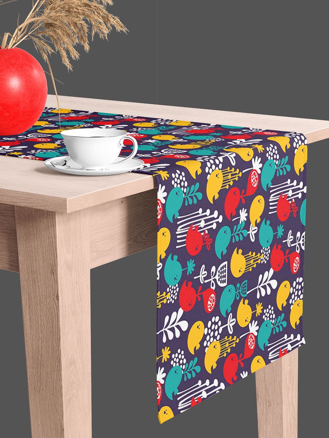 

ArtzFolio Purple & White Digital Printed Velvet Table Runner