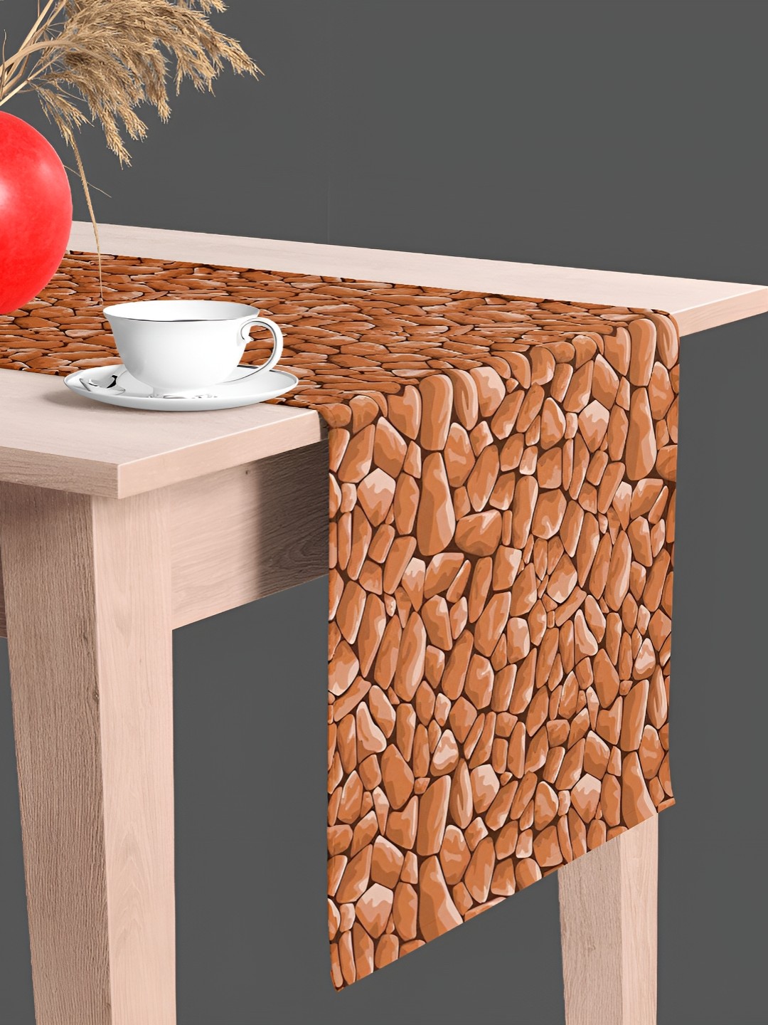 

ArtzFolio Brown Quirky Printed Table Runner