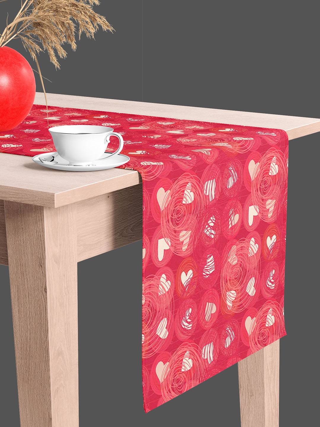 

ArtzFolio Red & White Digital Printed Table Runner