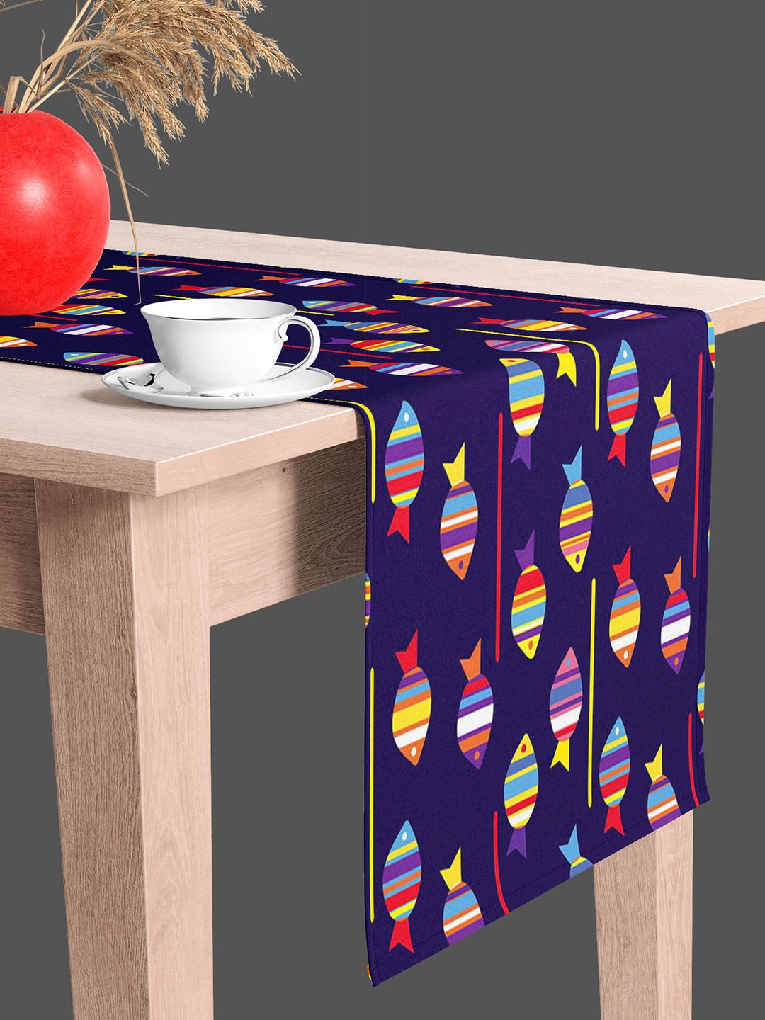 

ArtzFolio Blue & Yellow Digital Printed Table Runner