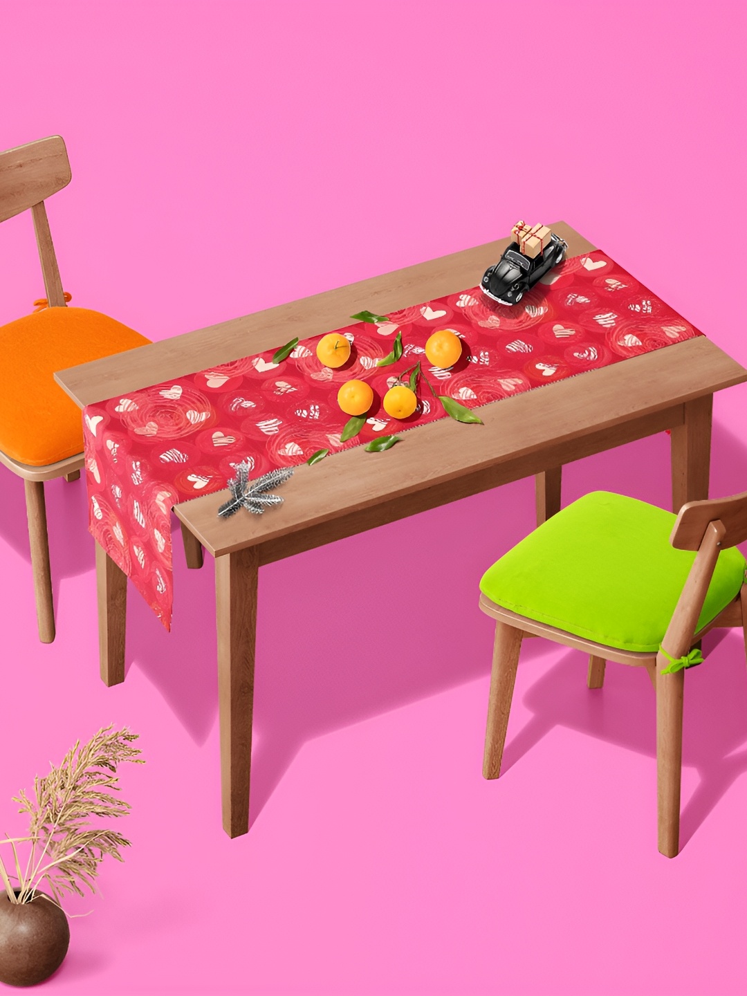 

ArtzFolio Red & White Digital Printed Table Runner