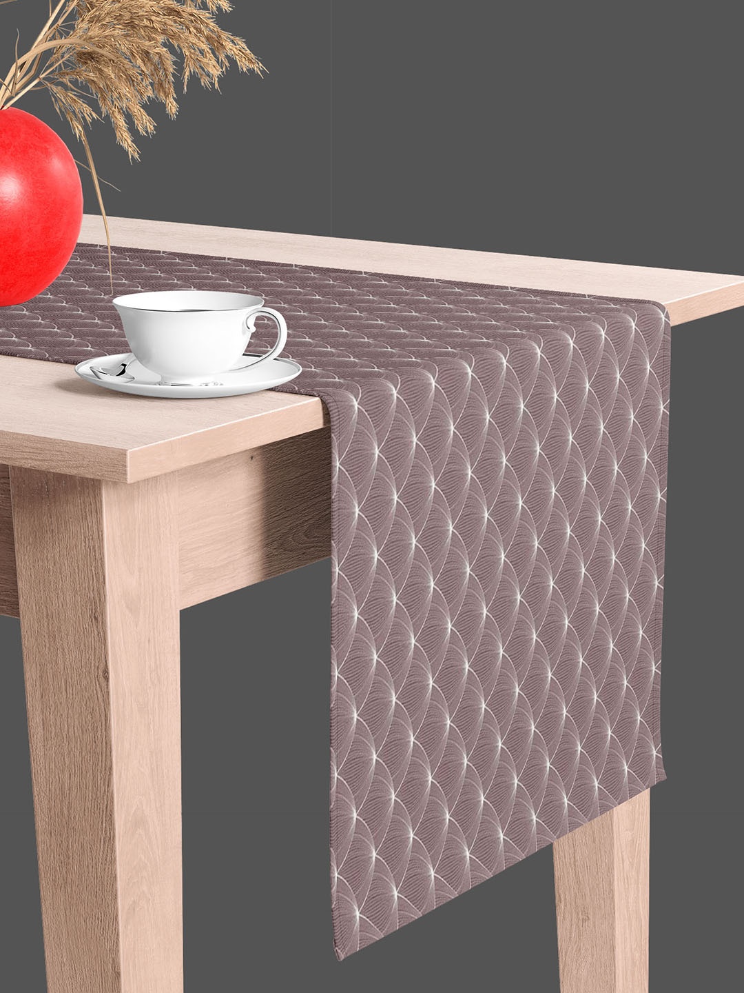 

ArtzFolio Mauve & White Digital Printed Table Runner