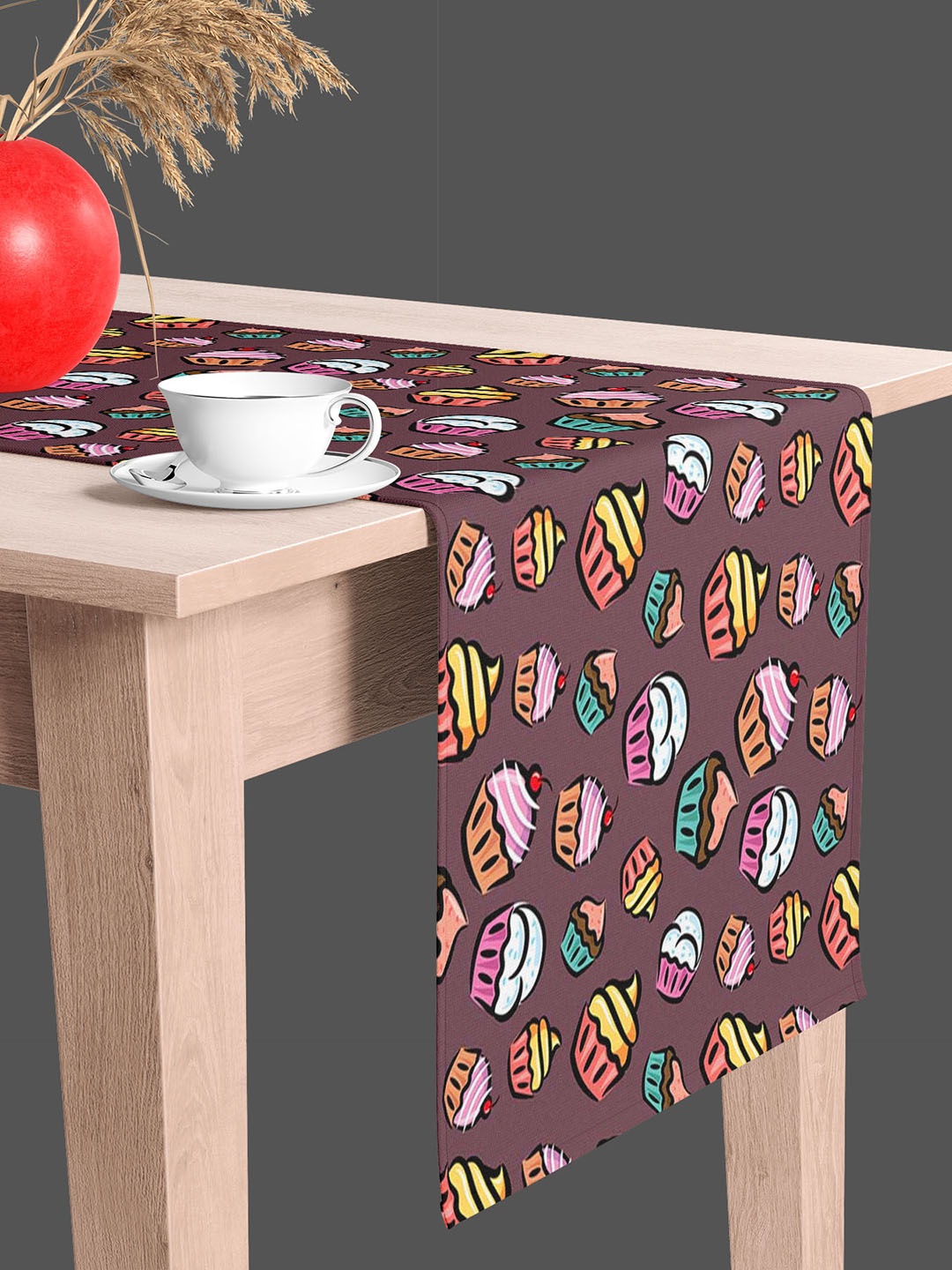 

ArtzFolio Mauve & Brown Digital Printed Table Runner