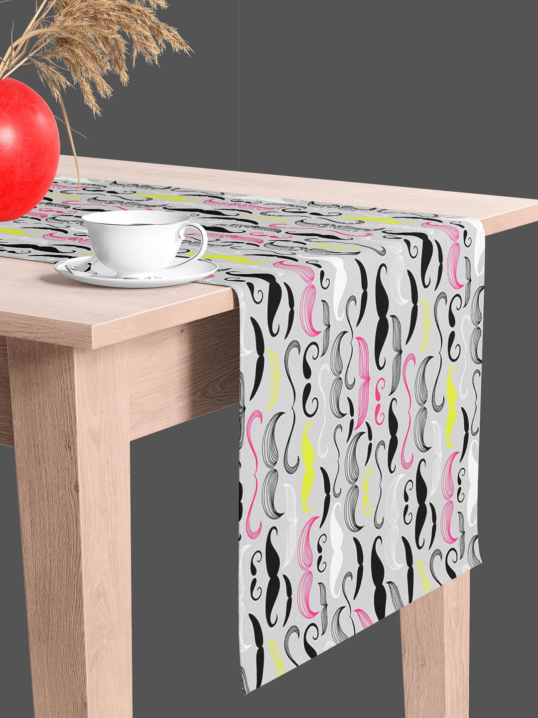 

ArtzFolio Grey & Black Digital Printed Table Runner