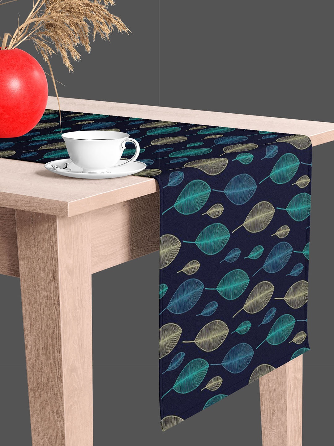 

ArtzFolio Navy Blue & Beige Digital Printed Table Runner