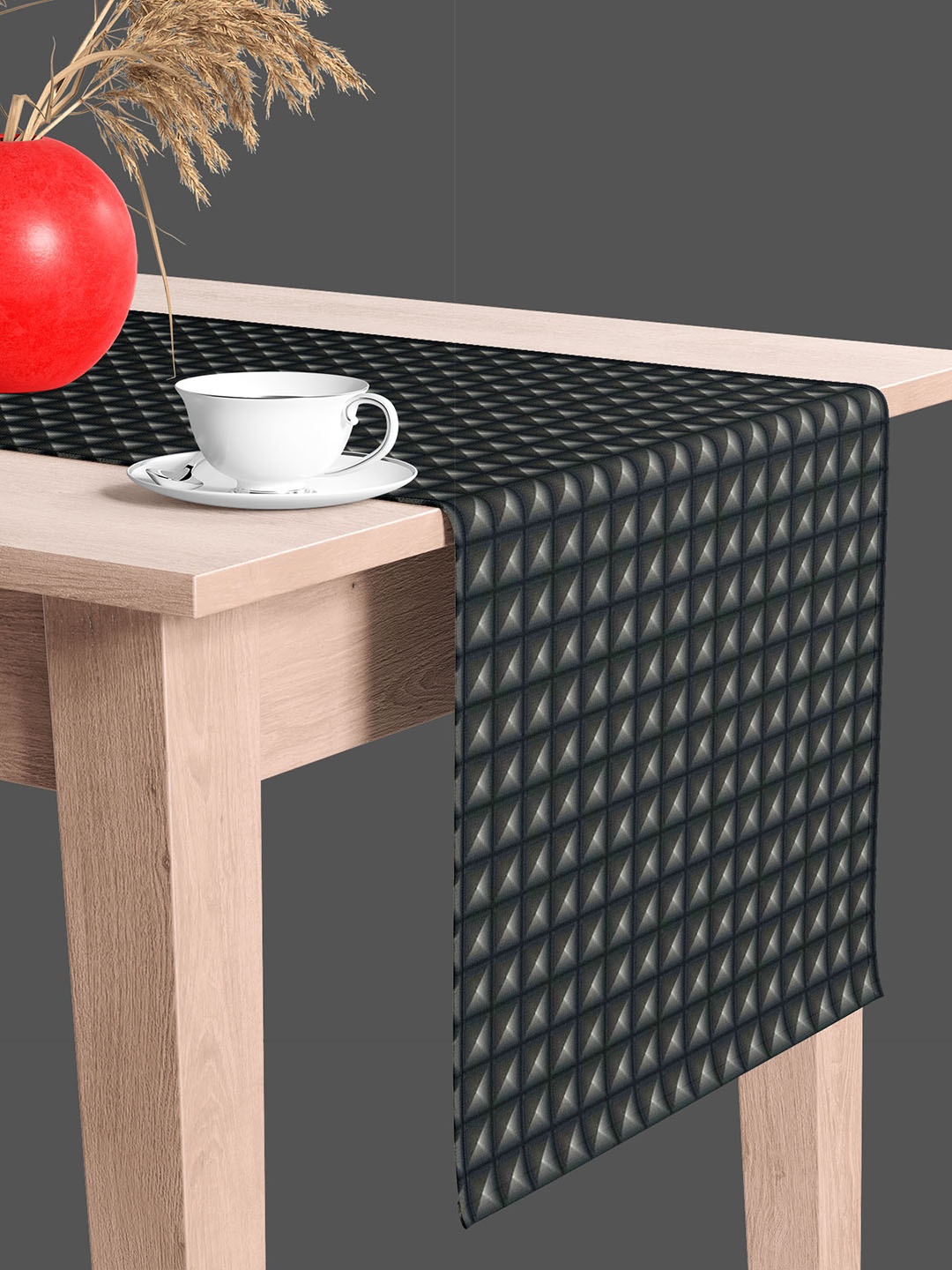 

ArtzFolio Black & Grey Digital Printed Table Runner