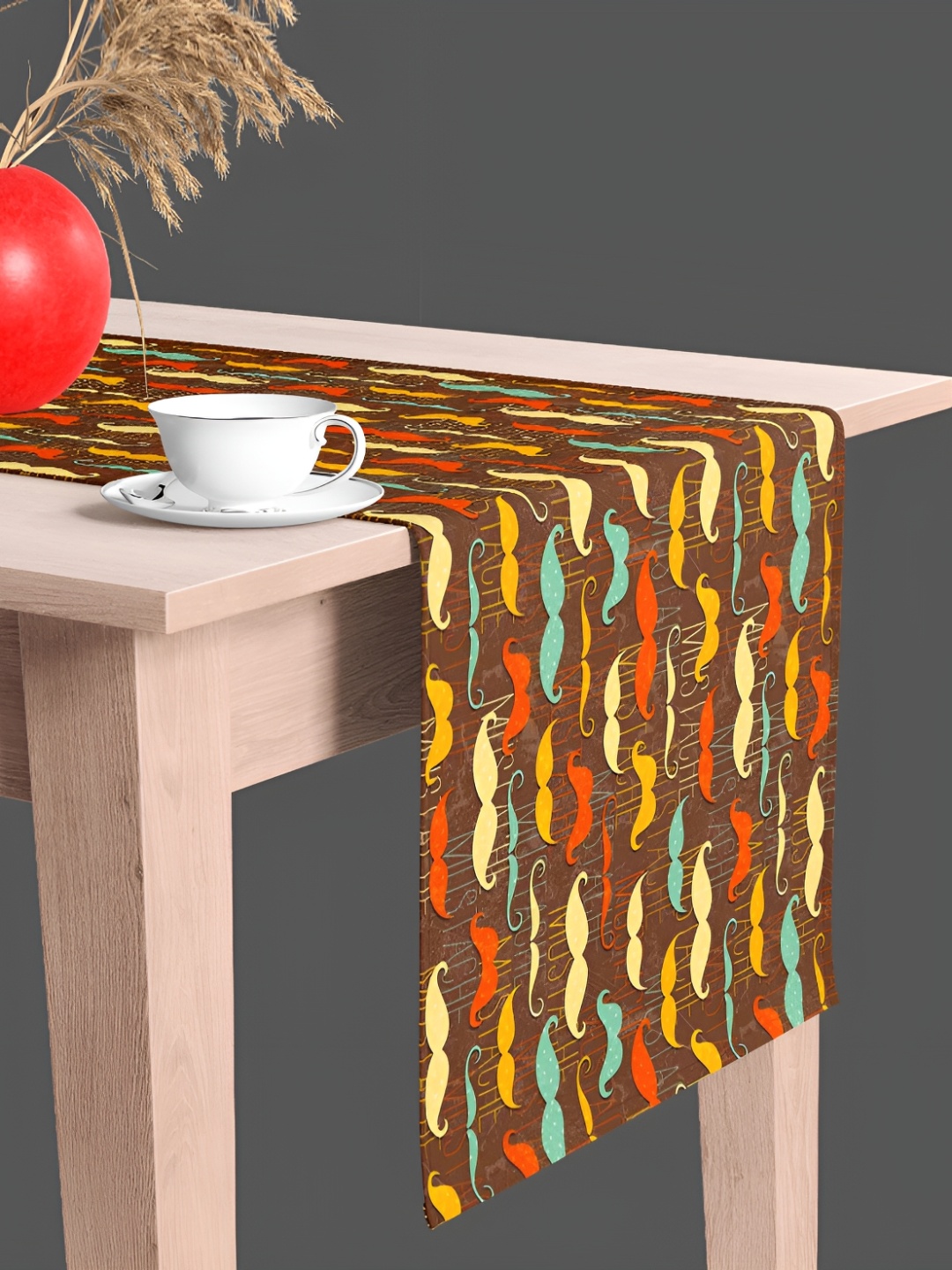 

ArtzFolio Printed Velvet Dining Center Table Runner, Multi