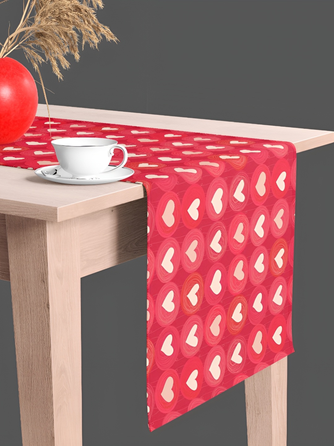 

ArtzFolio Red & White Digital Printed Table Runner