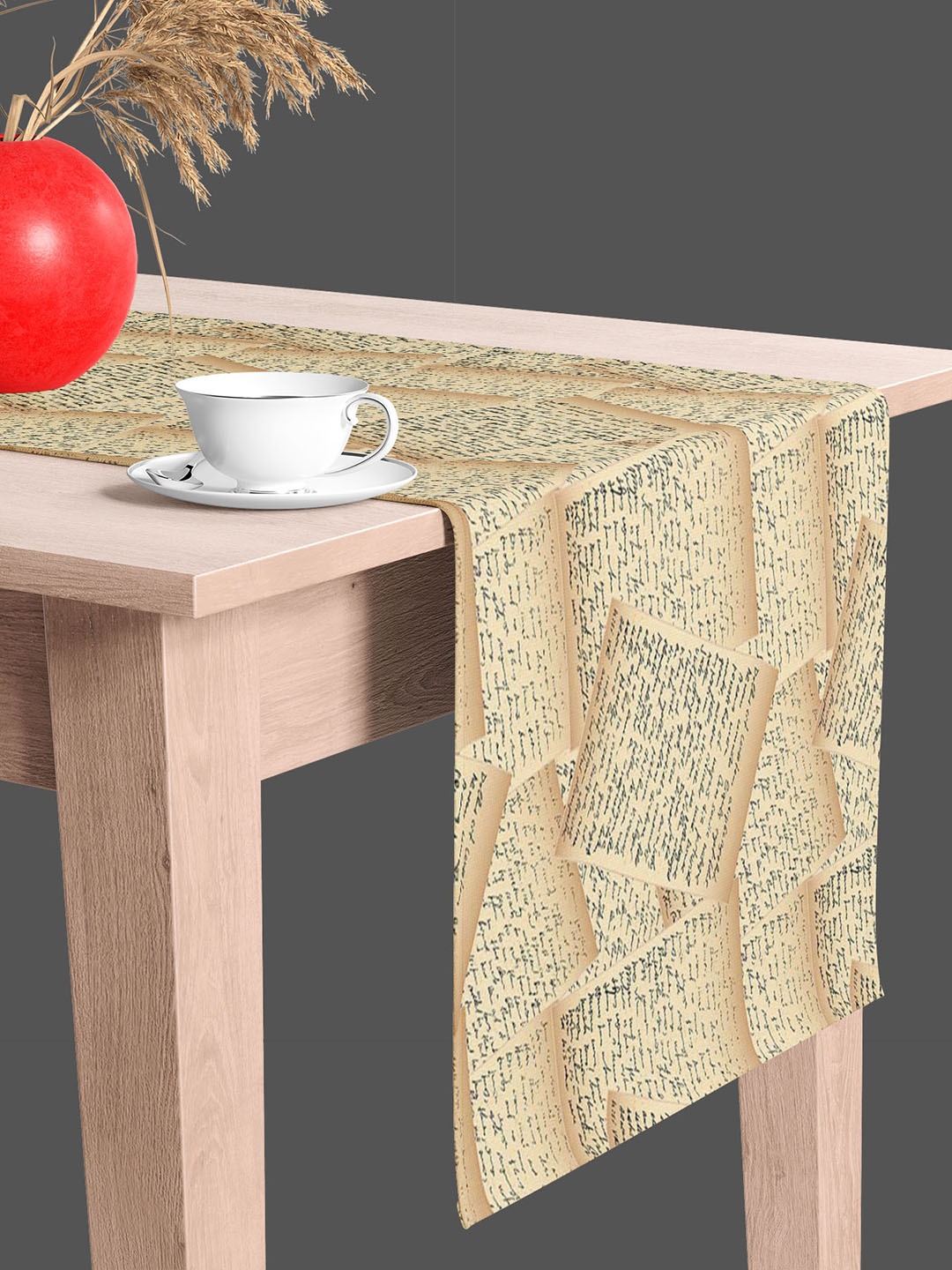 

ArtzFolio Beige & Black Digital Printed Table Runner