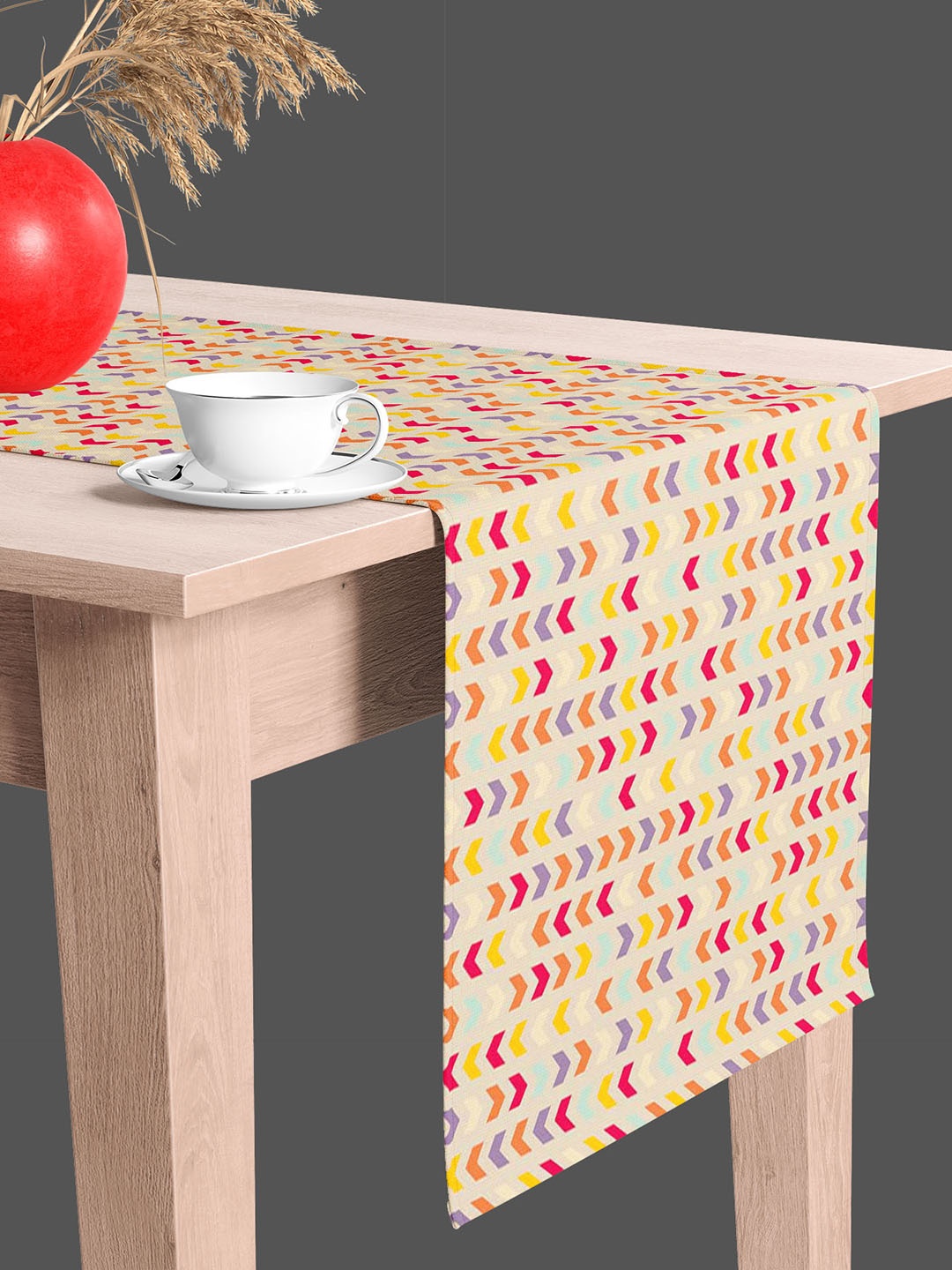 

ArtzFolio Off White & Yellow Digital Printed Table Runner
