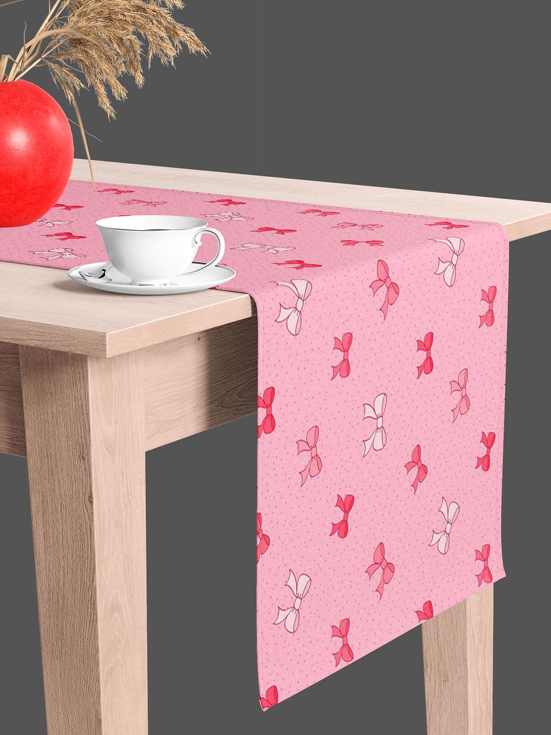 

ArtzFolio Pink & White Digital Printed Table Runner