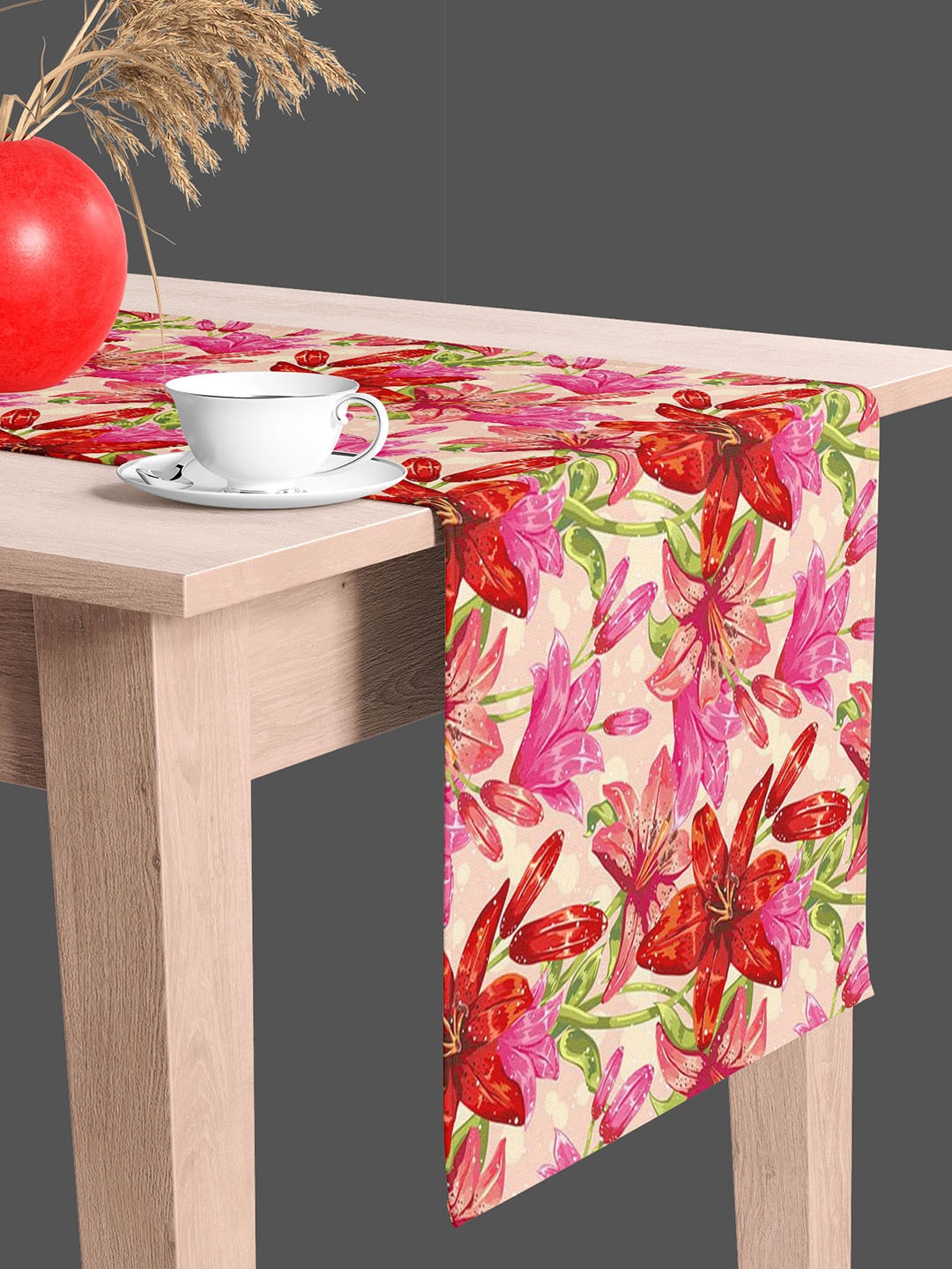 

ArtzFolio Pink & Red Digital Printed Table Runner