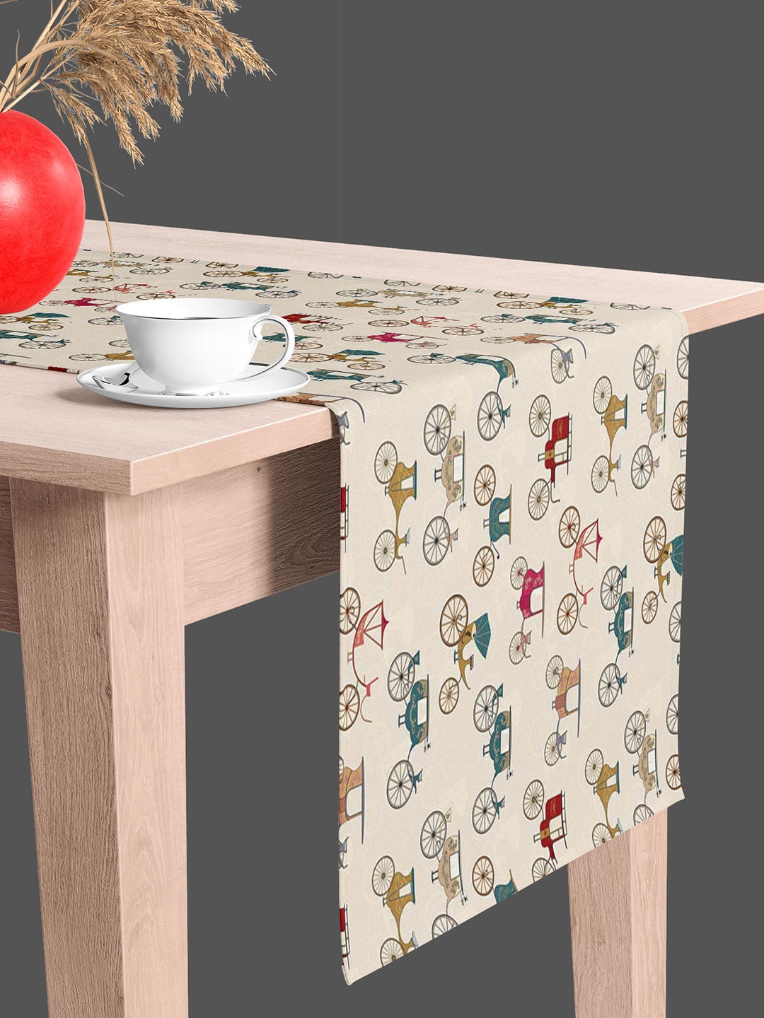 

ArtzFolio Beige & Brown Digital Printed Table Runner