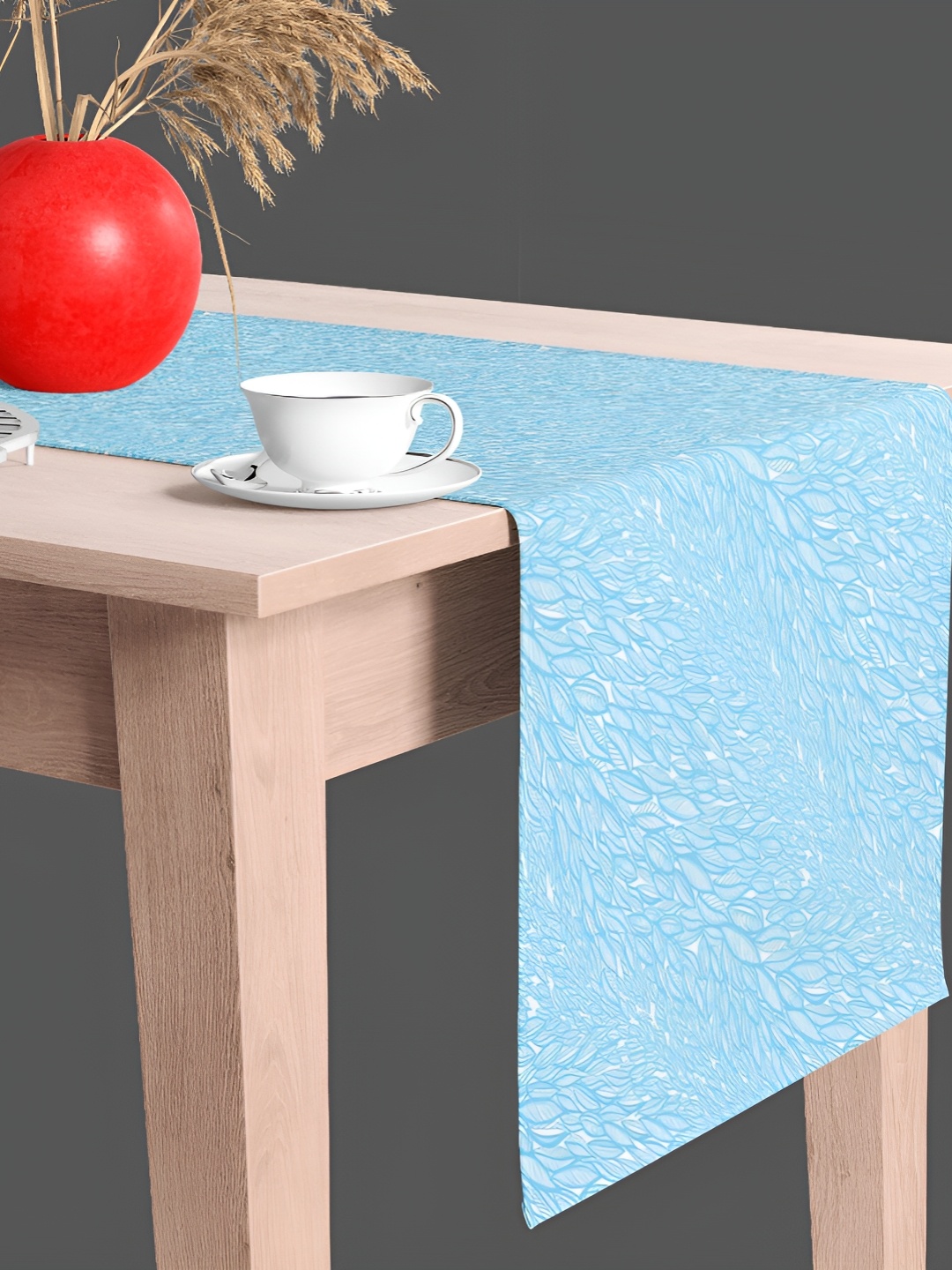 

ArtzFolio Blue & White Geometric Printed Edge To Edge Table Runner