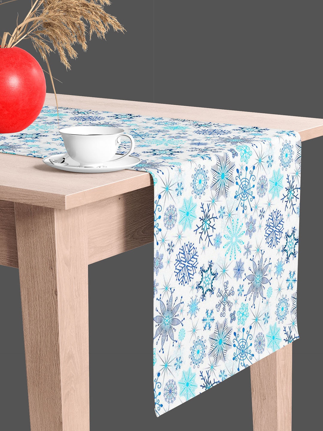 

ArtzFolio Blue Geometric Printed Table Runner