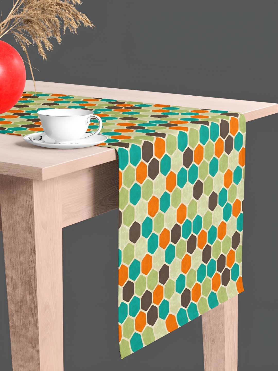

ArtzFolio Printed Rectangular Velvet Table Runner, Multi