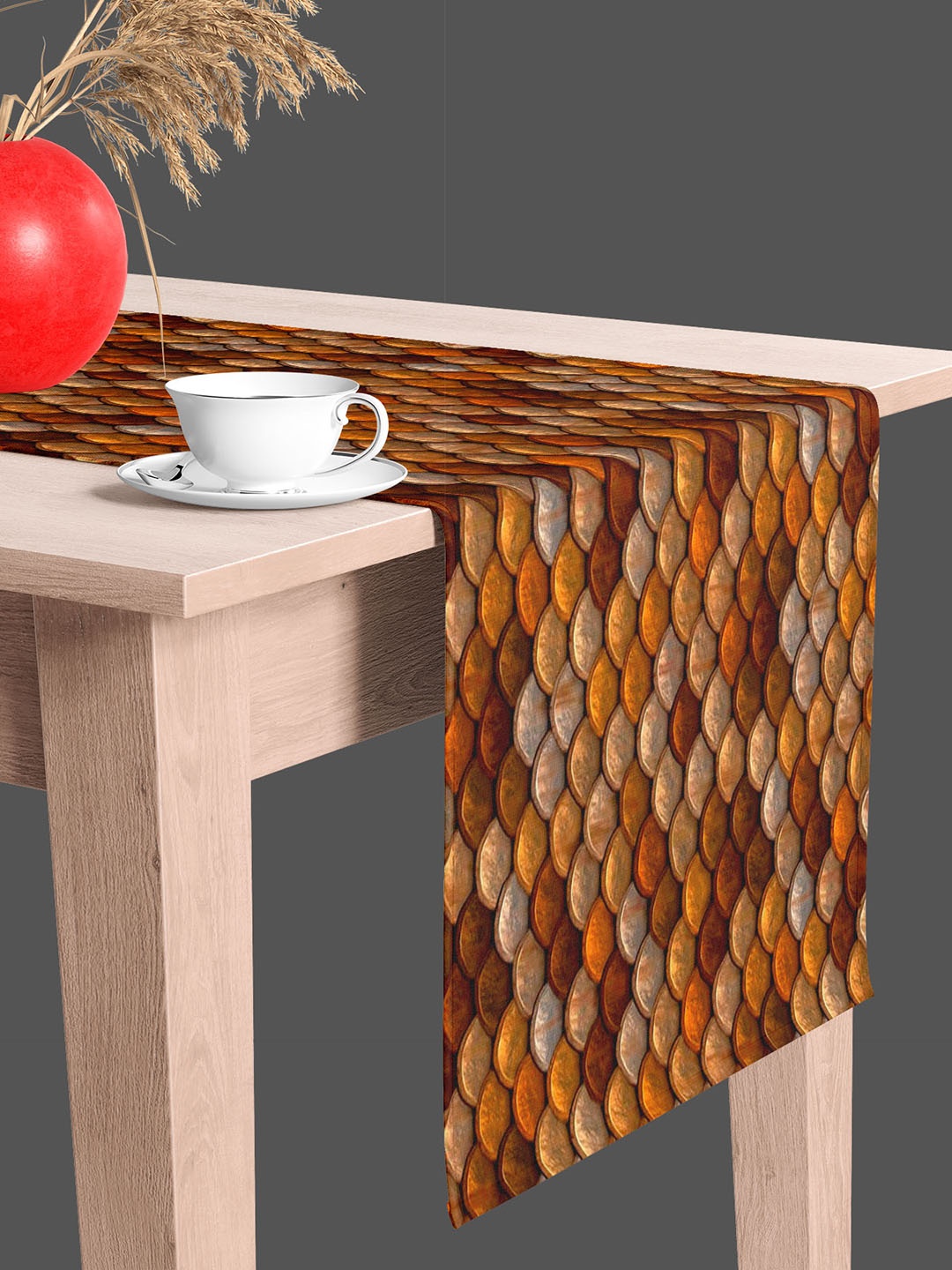 

ArtzFolio Brown Digital Printed Table Runner