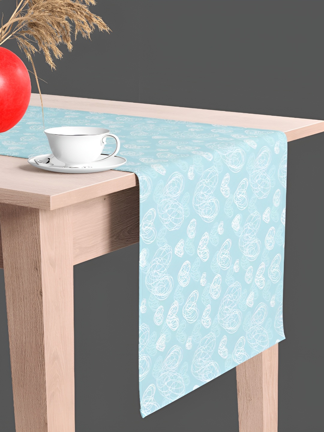 

ArtzFolio Blue & White Abstract Printed Table Runner