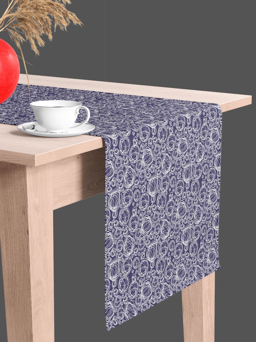 

ArtzFolio Blue & White Abstract Printed Table Runner