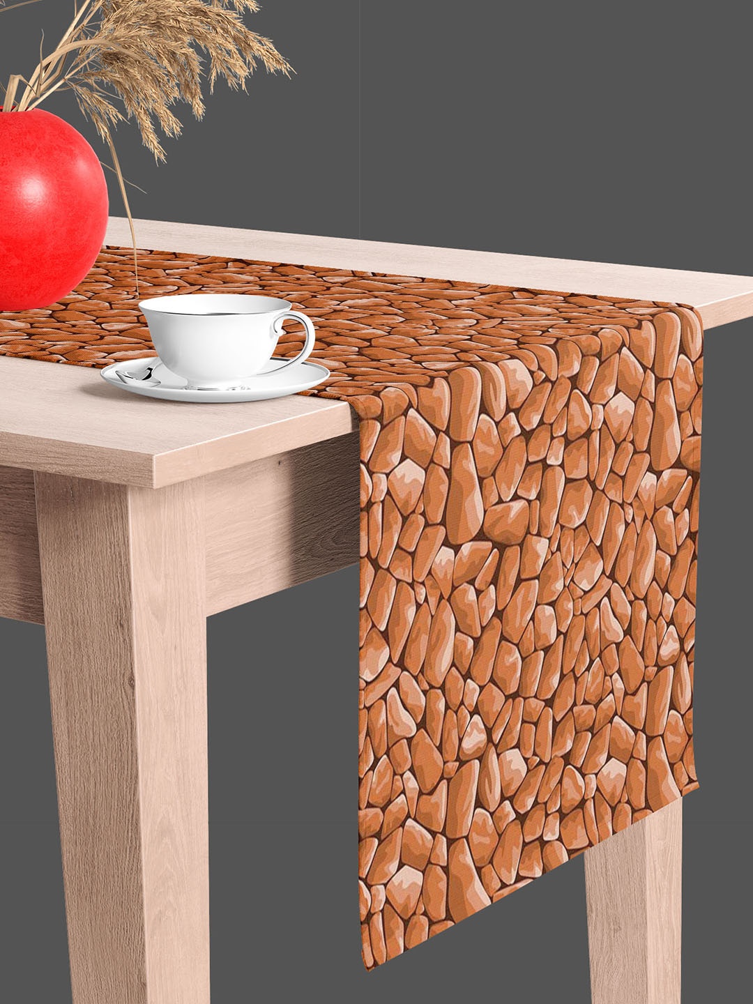 

ArtzFolio Brown Printed Table Runner