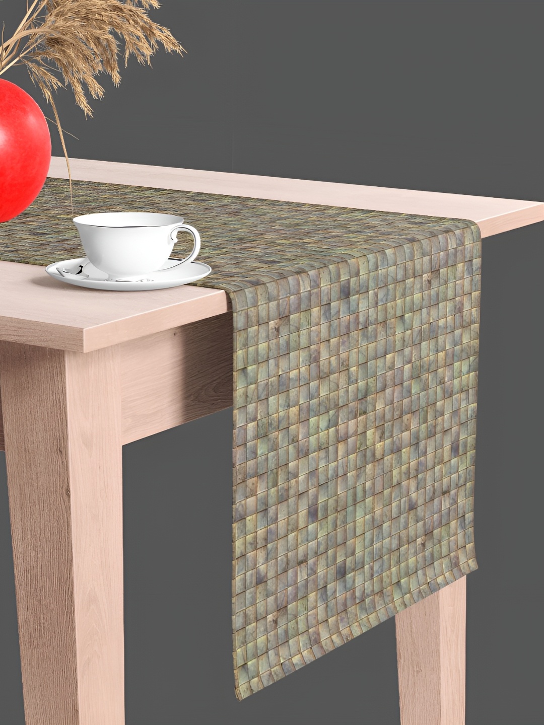 

ArtzFolio Grey & Brown Digital Printed Table Runner