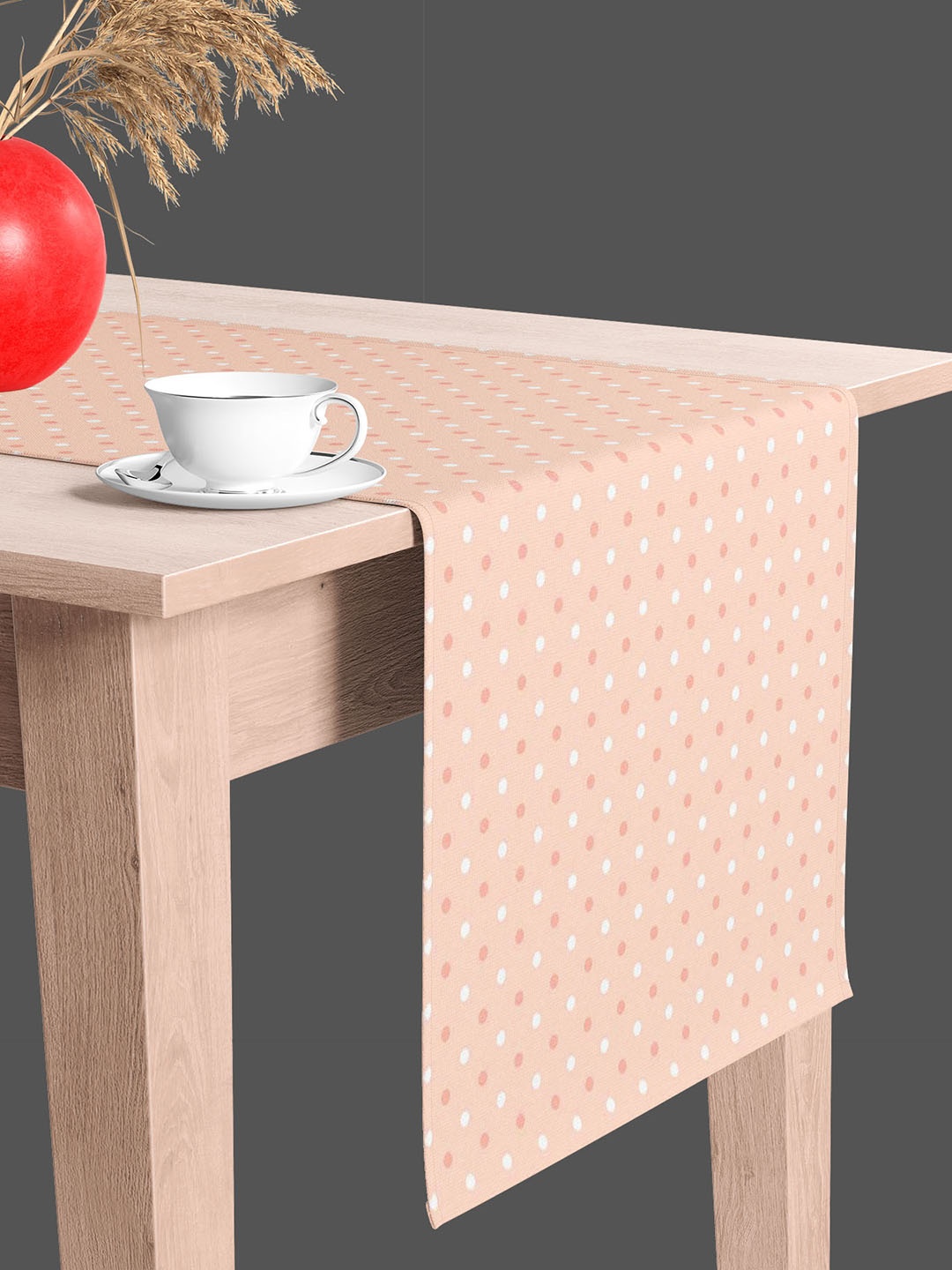 

ArtzFolio Pink & White Abstract Printed Table Runner
