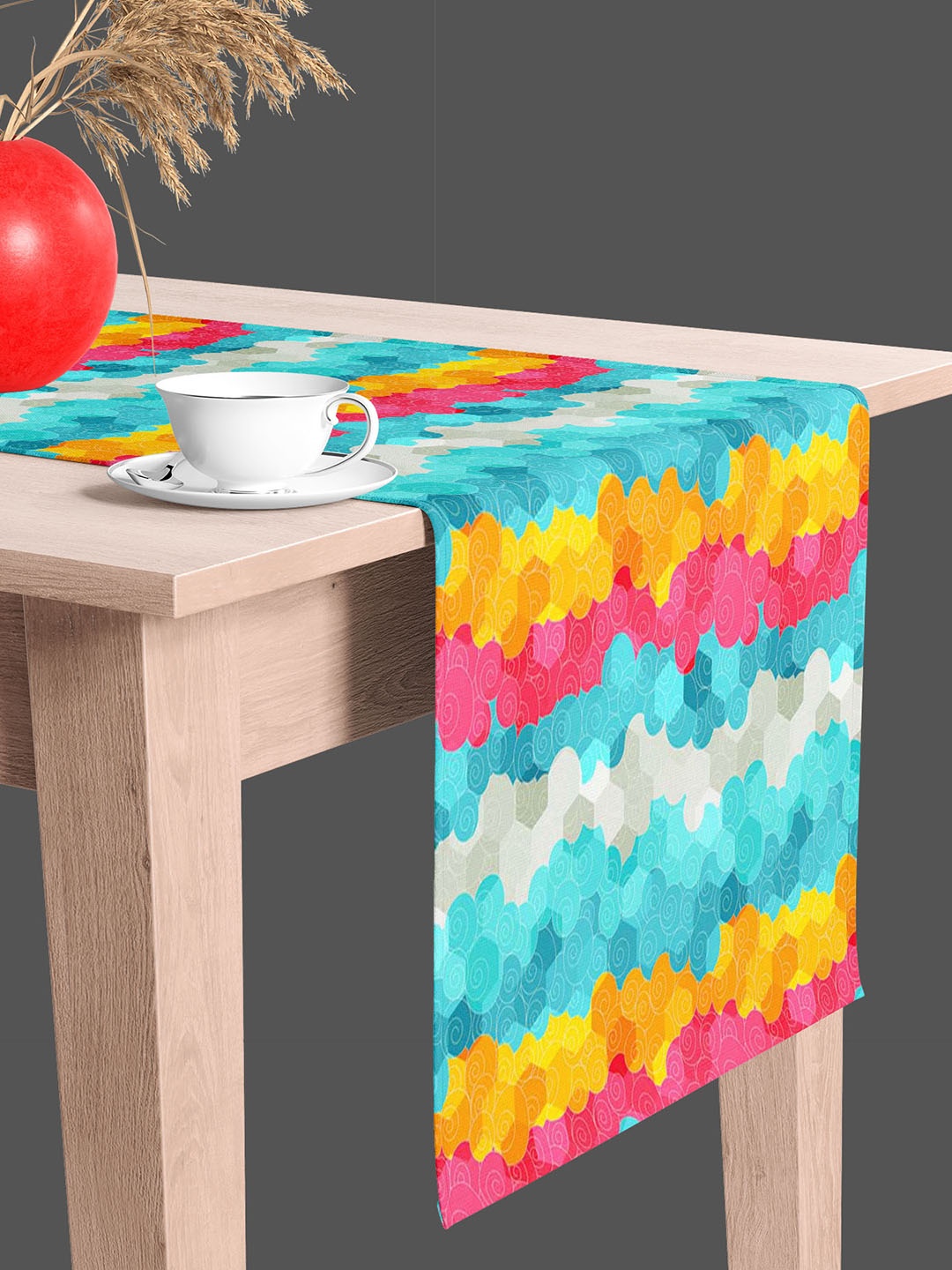 

ArtzFolio Blue & Yellow Digital Printed Table Runner