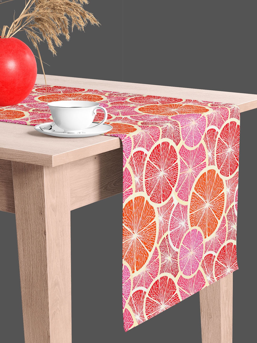 

ArtzFolio Pink & Orange Colored Digital Printed Table Runner