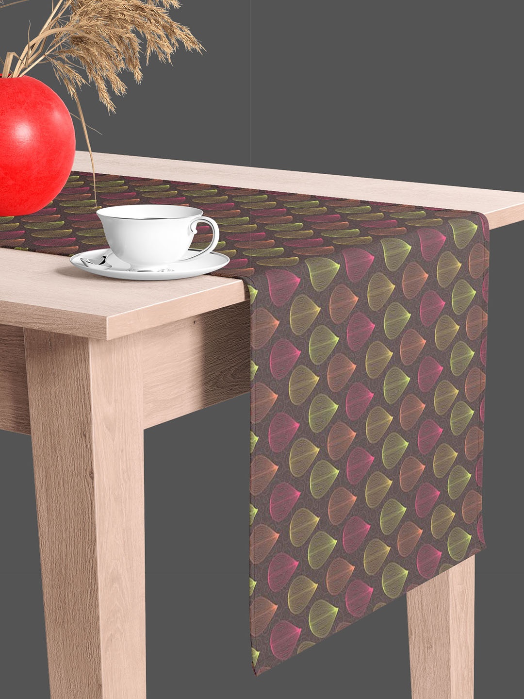 

ArtzFolio Brown & Pink Digital Printed Table Runner