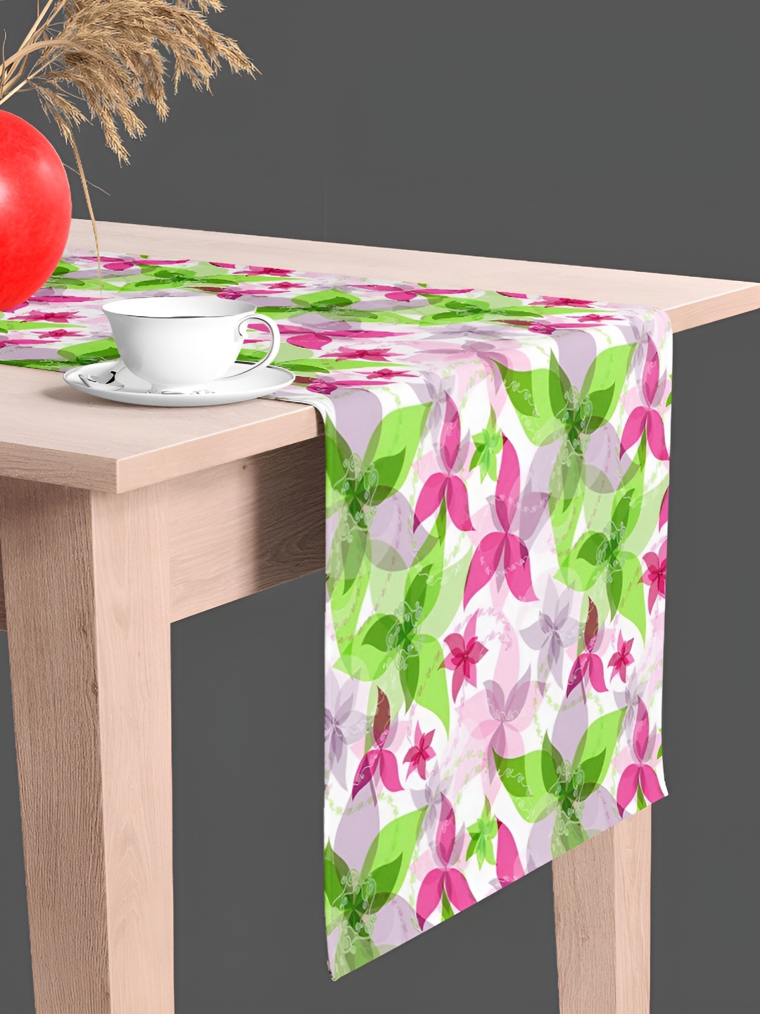 

ArtzFolio White & Green Digital Printed Table Runner