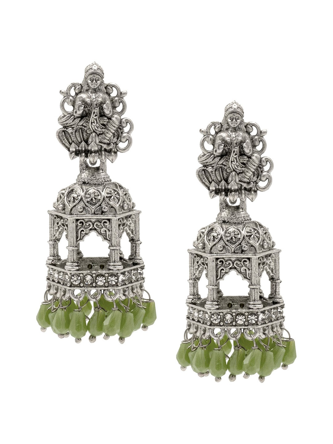 

Shining Jewel - By Shivansh Silver-Plated Classic Jhumkas Earrings