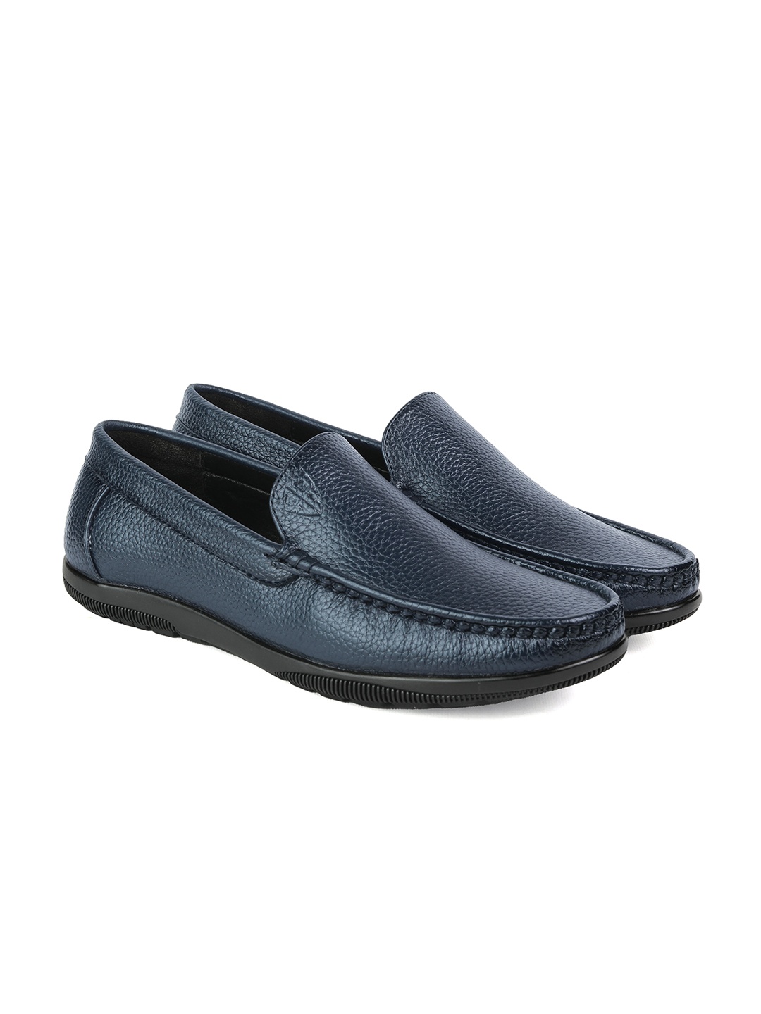 

BRATVA Men Comfort Insole Slip-On Loafers, Blue