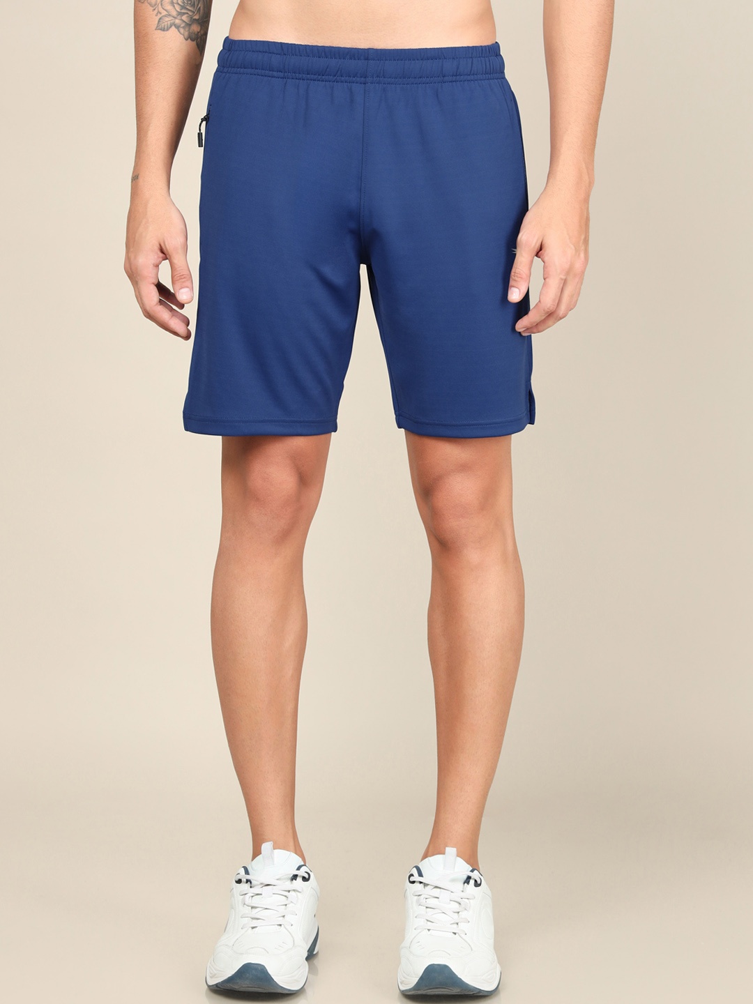 

Technosport Men Slim Fit Antimicrobial Rapid Dry Training Or Gym Active Shorts, Blue