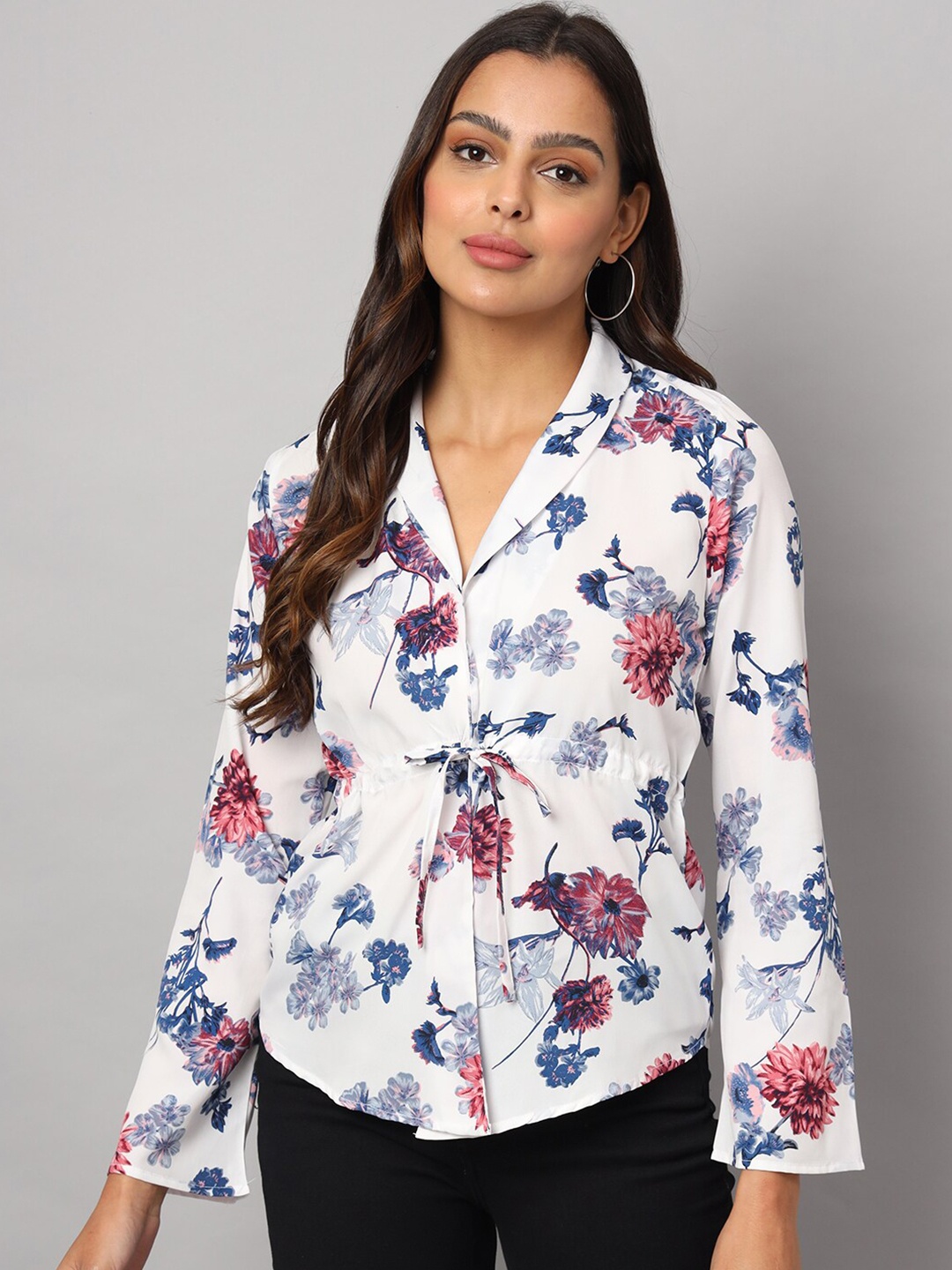 

BRINNS Floral Print Shirt Style Top, Multi