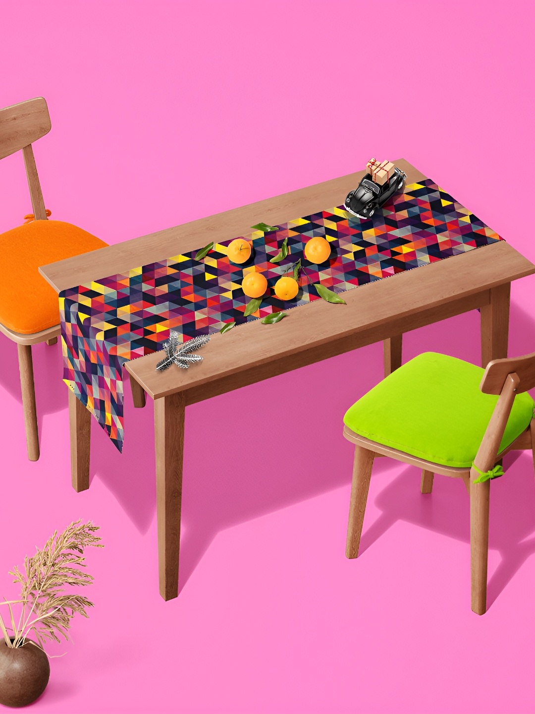 

ArtzFolio Blue & Pink Printed Rectangle Table Runner