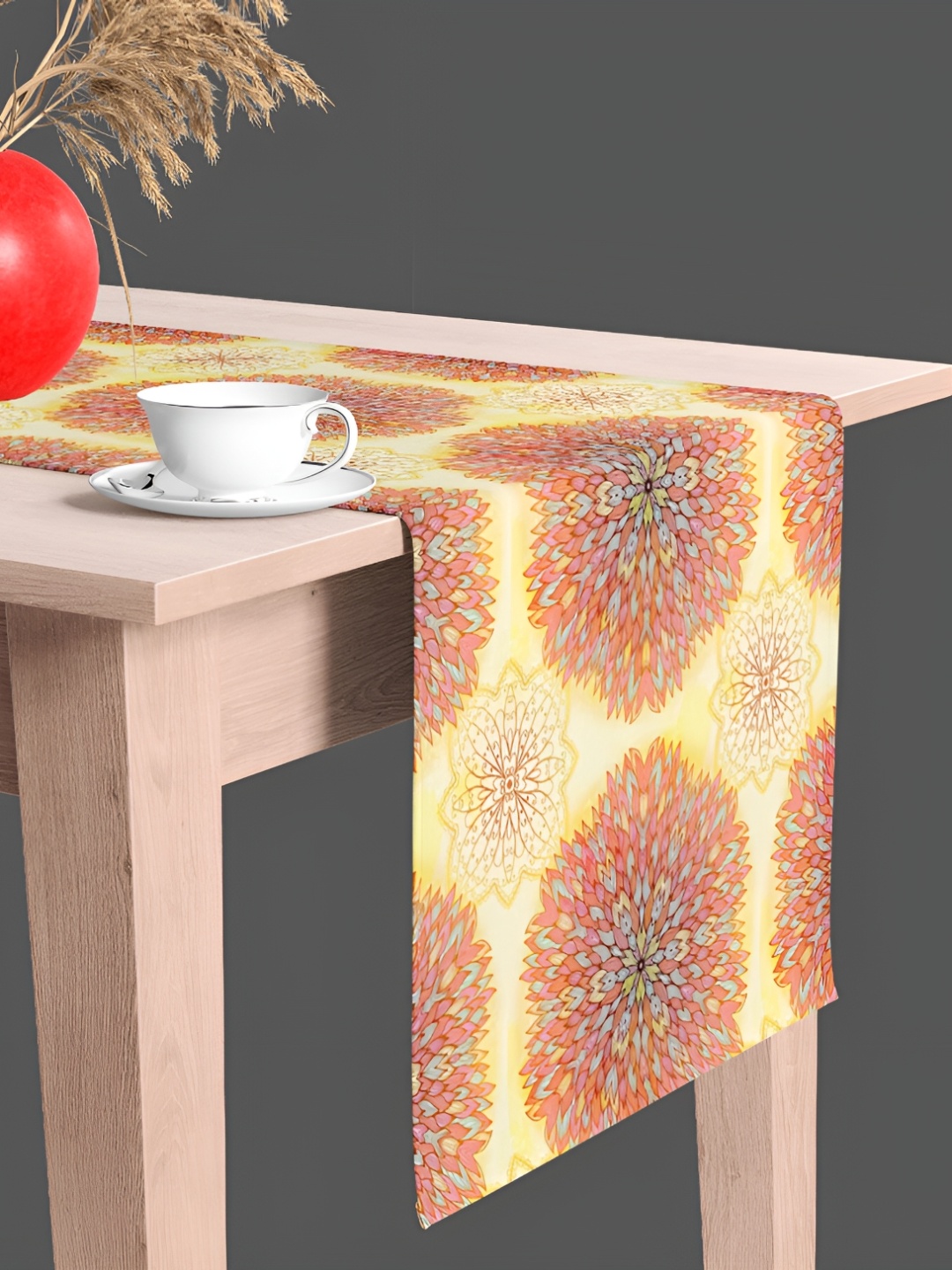 

ArtzFolio Yellow & Brown Digital Printed Table Runner