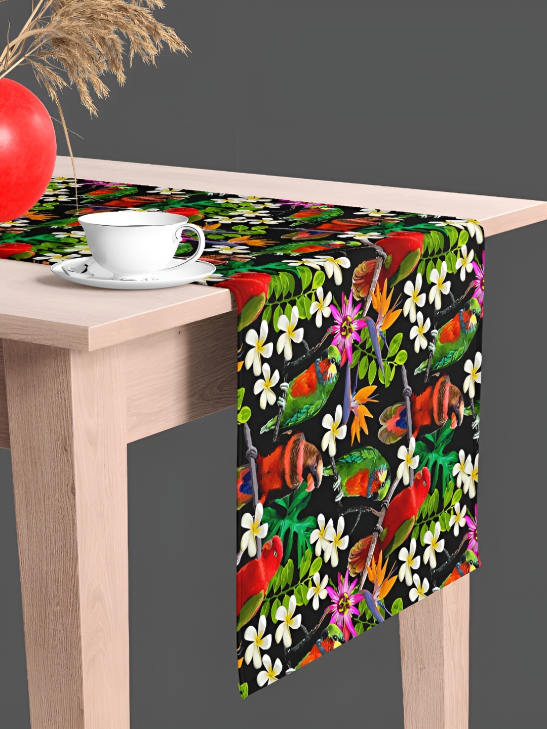 

ArtzFolio Black & Green Digital Printed Table Runner