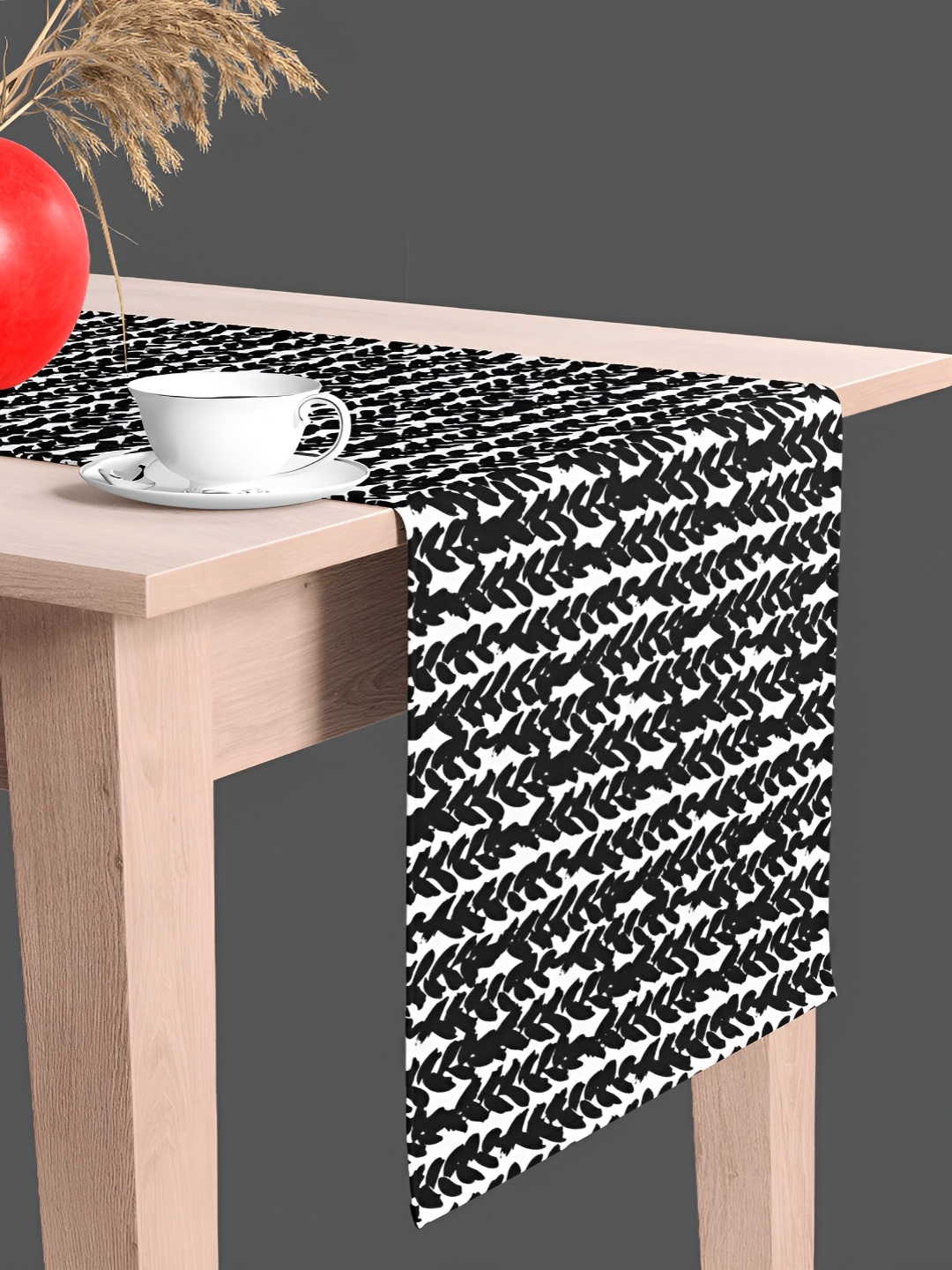 

ArtzFolio Black & White Digital Printed Table Runner