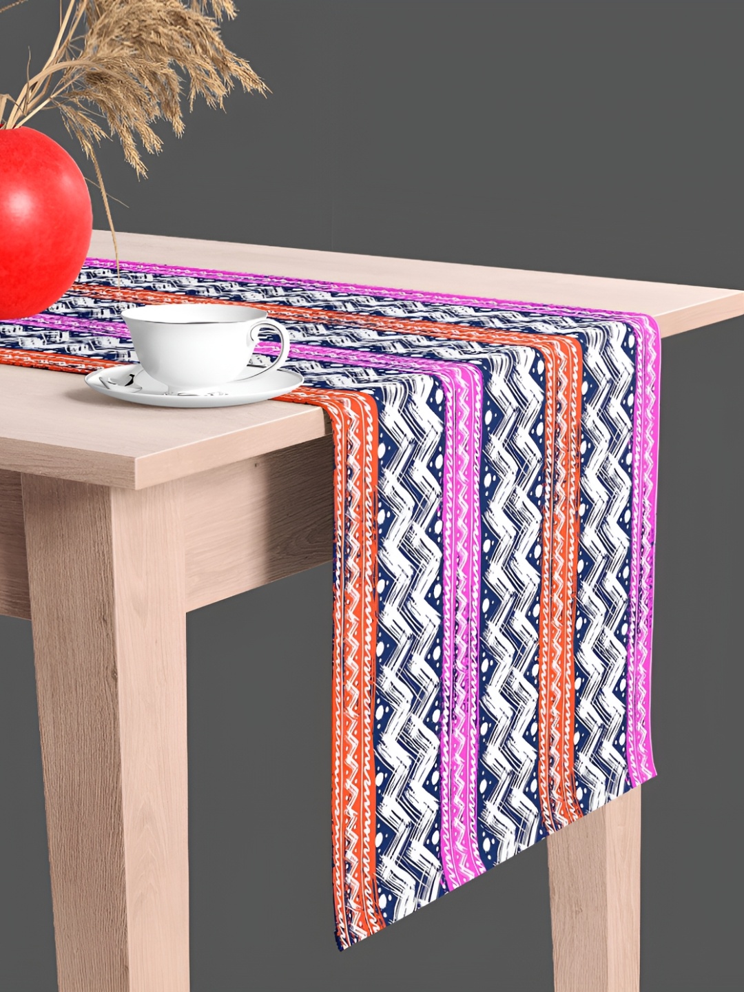 

ArtzFolio White & Blue Digital Printed Table Runner