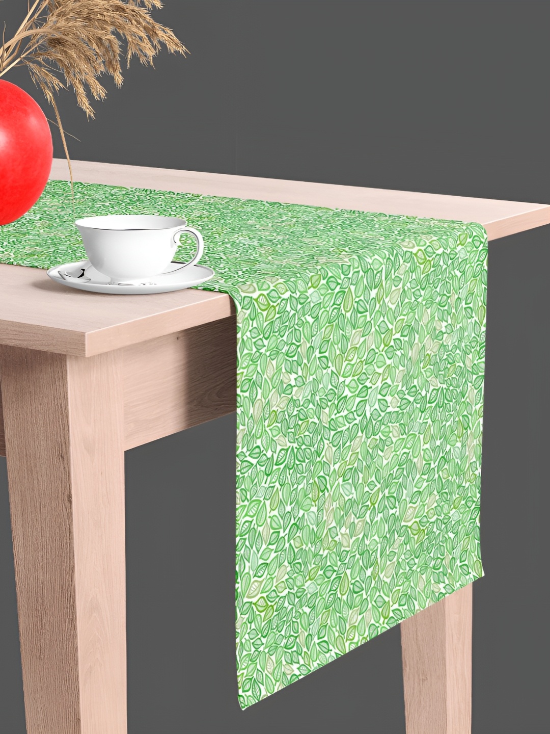 

ArtzFolio Green & White Digital Printed Table Runner