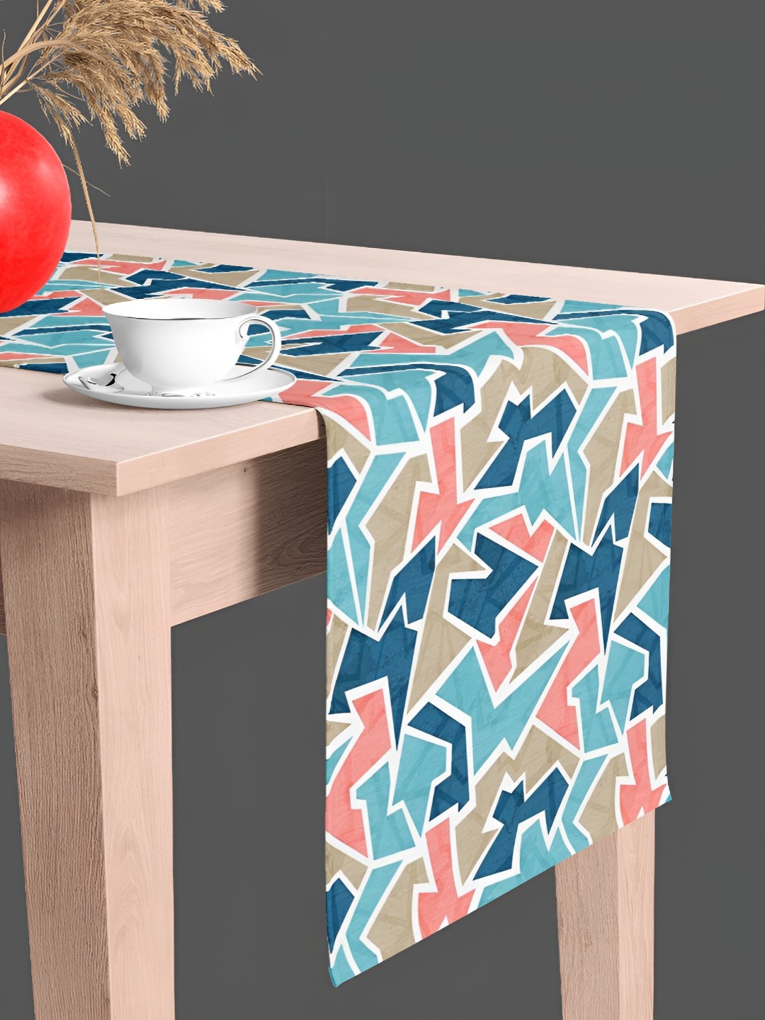 

ArtzFolio Blue & Brown Printed Table Runner