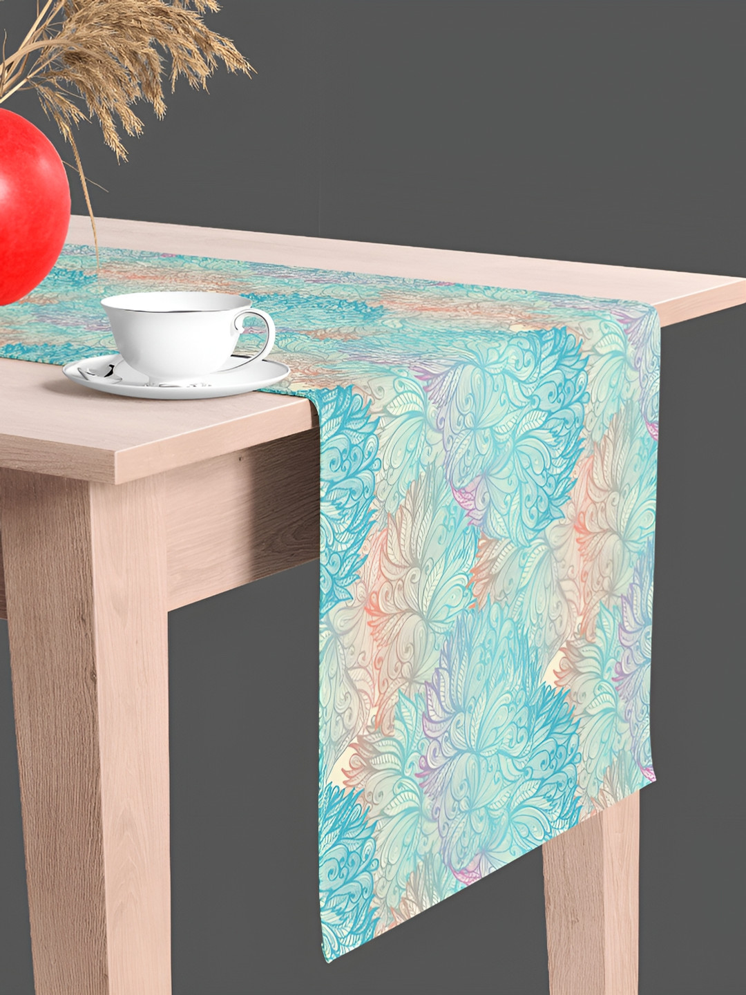 

ArtzFolio Blue & Beige Ethnic Motifs Digital Printed Table Runner