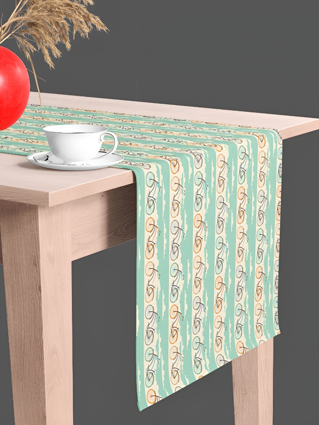 

ArtzFolio Green & Beige Printed Table Runners