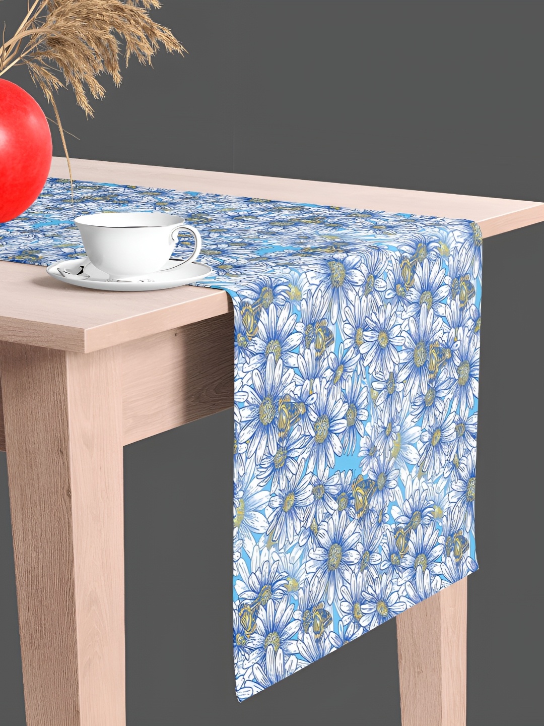 

ArtzFolio Blue Floral Printed Table Runner