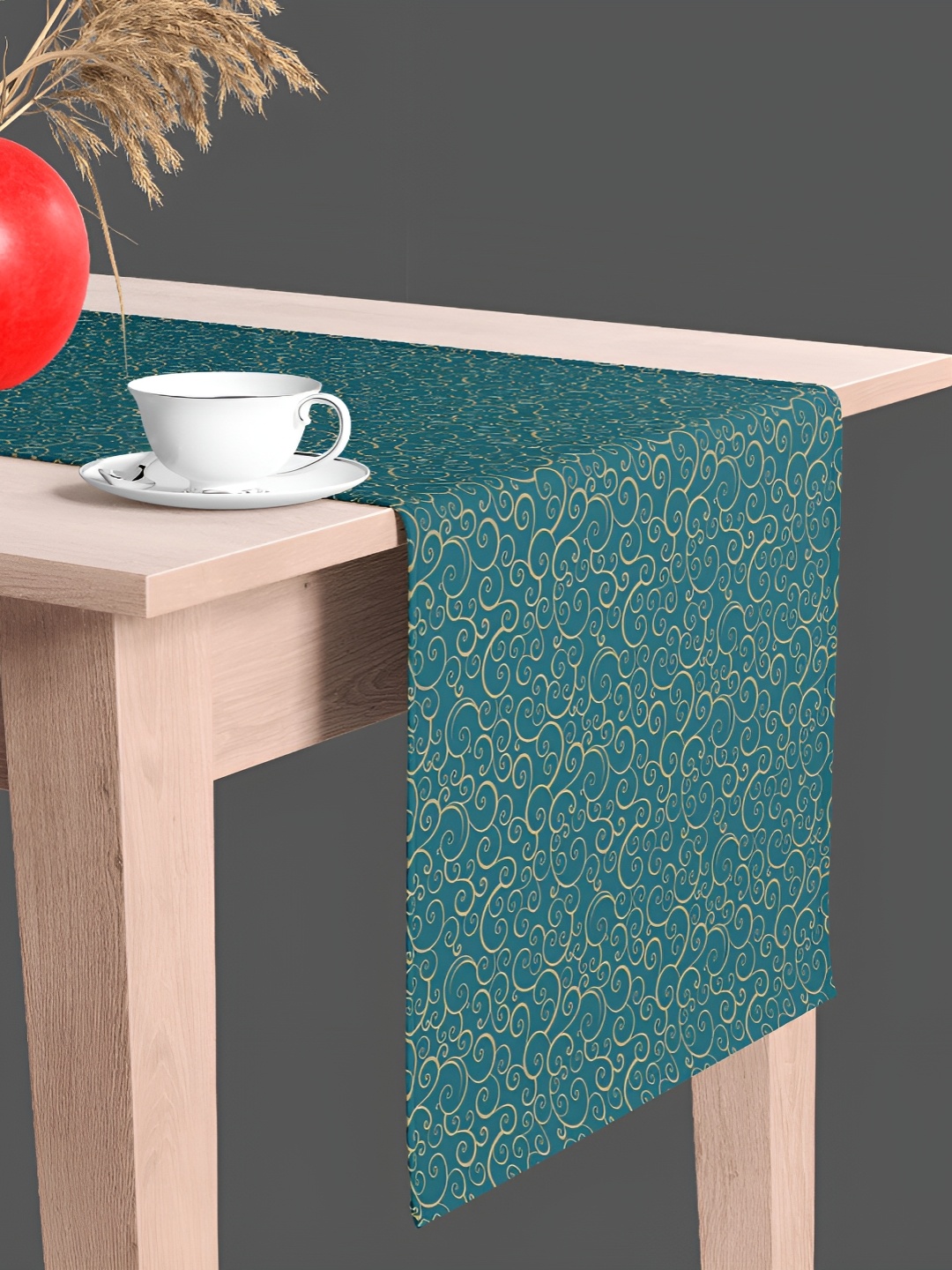 

ArtzFolio Green & Yellow Printed Table Canvas