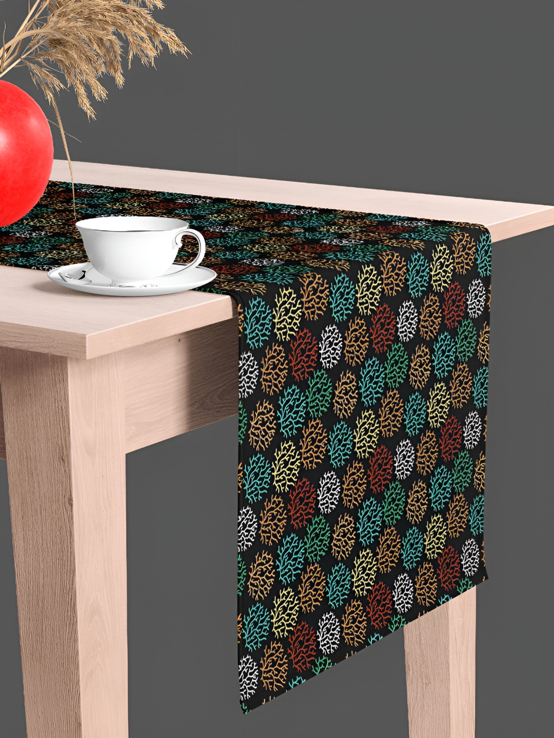 

ArtzFolio Black & Green Printed Table Runners